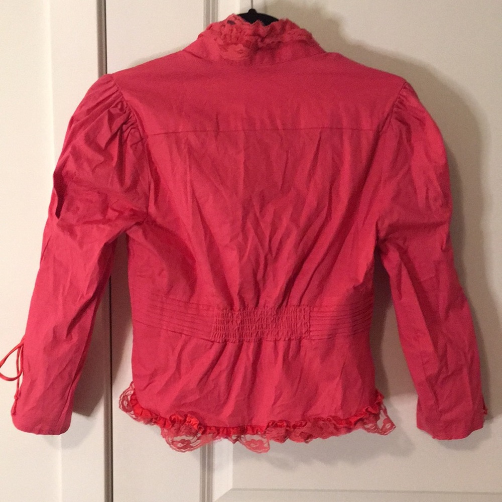Poetry | Red Lace & Ruffles Top - Picture 7 of 13